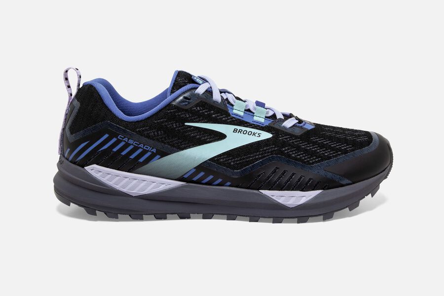 Brooks Cascadia 15 Gtx Trail Löparskor Dam - Svarta/Blå - 1794-MSNHJ